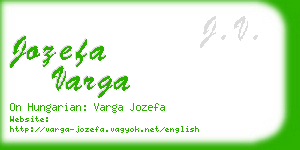 jozefa varga business card